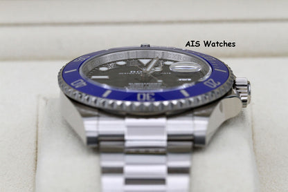 Rolex Submariner Ceramic 126619LB 18K White Gold Blue Bezel B&P