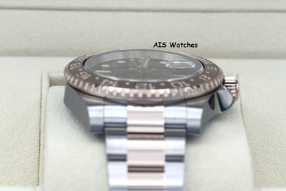 BNIB Rolex 126711 CHNR GMT Master II 18K Rose Gold / SS RootBeer Ceramic B&P