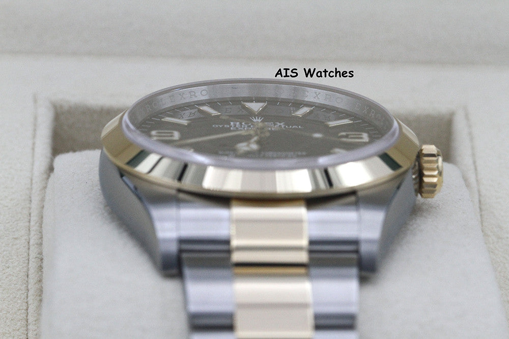 BNIB Rolex 124273 Explorer 1 36MM 18K Yellow Gold / Stainless Steel Box & Paper