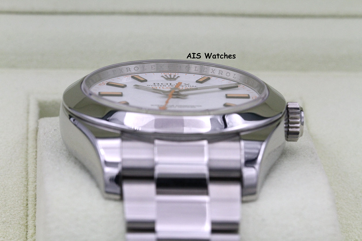 シロ様1227専用 Rolex Milgauss Reference 116400 White Dial Full Set NOS — Wind Vintage