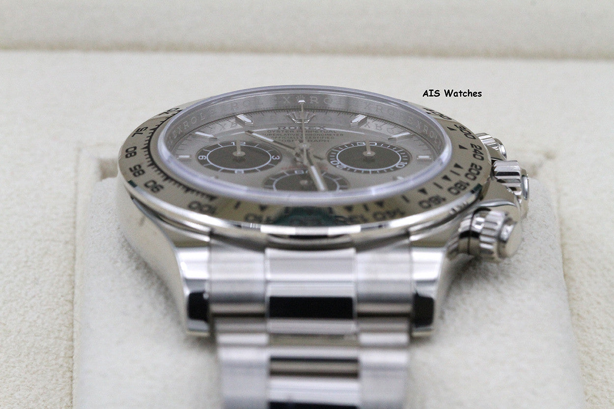 Rolex 126509 Daytona Cosmograph 18K White Gold Silver / Steel Dial B&P
