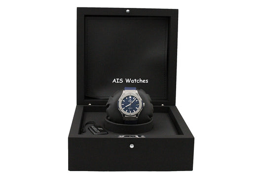 BNIB Hublot Classic Fusion Titanium 565.NX.7170.RX Blue Dial 38MM