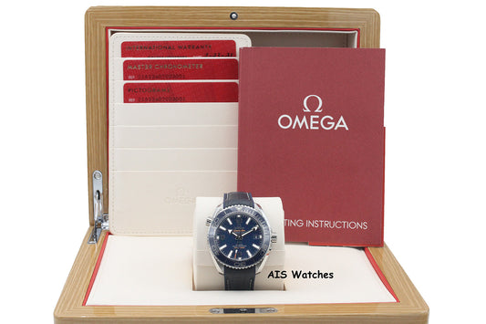 Omega Seamaster Planet Ocean 600M 215.33.40.20.03.001 39.5MM Blue Dial B&P