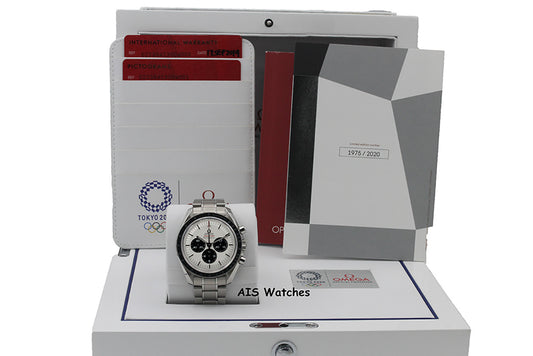 Omega SpeedMaster Tokyo 2020 Olympics Panda/Silver Dial 522.30.42.30.04.001 B&P