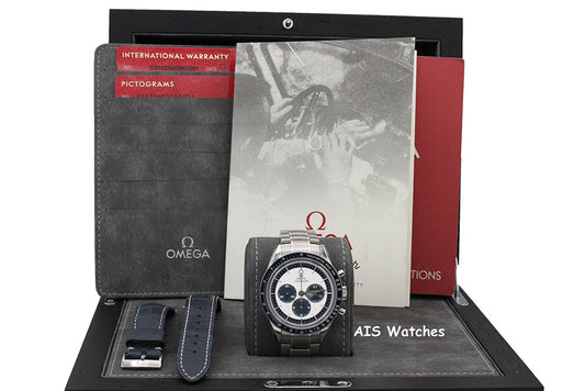 Omega Speedmaster CK2998 Blue SS Bracelet / Leather 311.33.40.30.02.001 Box&Papers