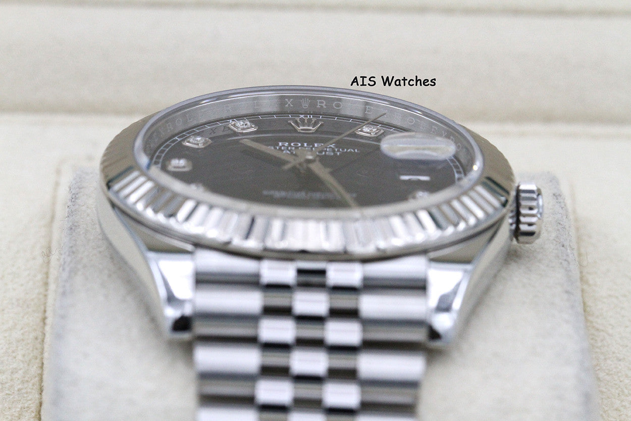 Rolex Datejust 41MM 126334 Blue Diamond Dial Jubilee Box & Paper