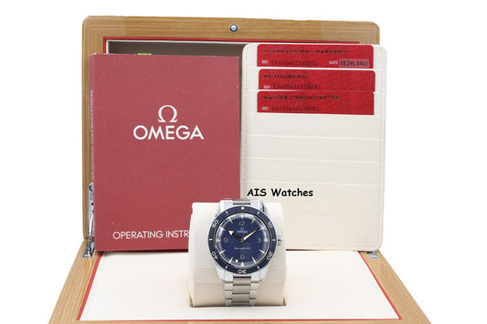 Omega 234.30.41.21.03.001 Seamaster 300 Master Chronometer Blue Dial B&P