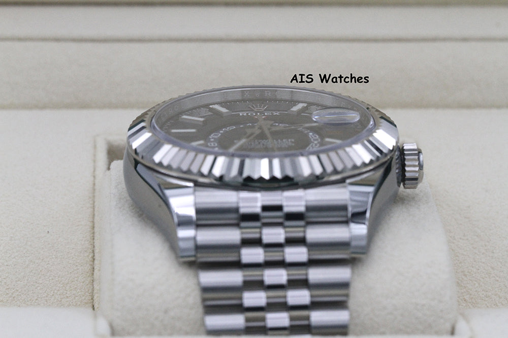 Rolex 326934 Sky-Dweller Stainless Steel Blue Dial Jubilee Box & Papers