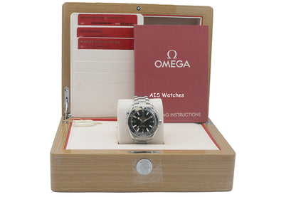 Omega Seamaster Planet Ocean 600M 215.33.40.20.01.001 39.5MM Black Dial SS B&P