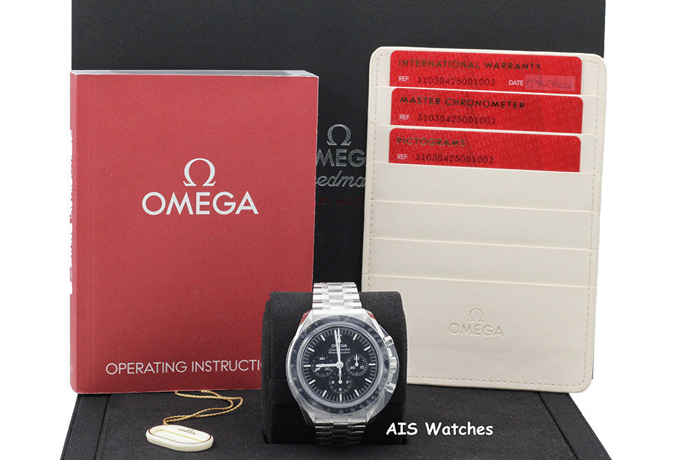 BNIB Omega SpeedMaster 3861 Moon Watch 310.30.42.50.01.002 Sapphire Sandwich BP