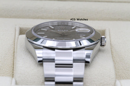 BNIB Rolex Datejust 41MM 126300 Rhodium Stick Dial Oyster Bracelet B&P