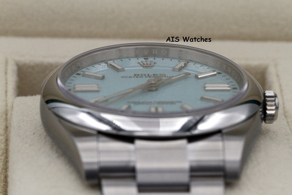 BNIB Rolex 124300 Oyster Perpetual 41 MM Tiffany Turquoise Dial Box & Papers