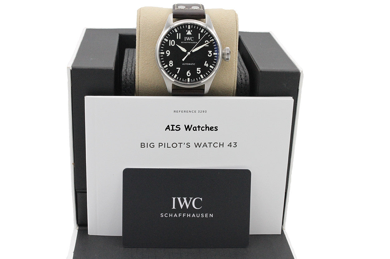 IWC Schaffhausen IW329301 Big Pilot 43MM Black Dial 2021 B&P