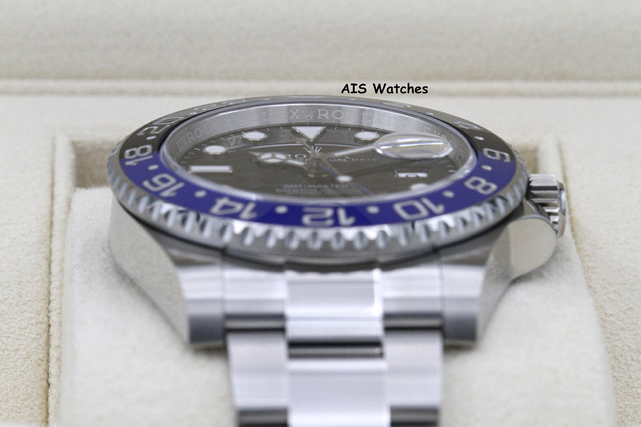 BNIB Rolex GMT Master II 126710BLNR Batman Oyster Bracelet Ceramic Bezel BP