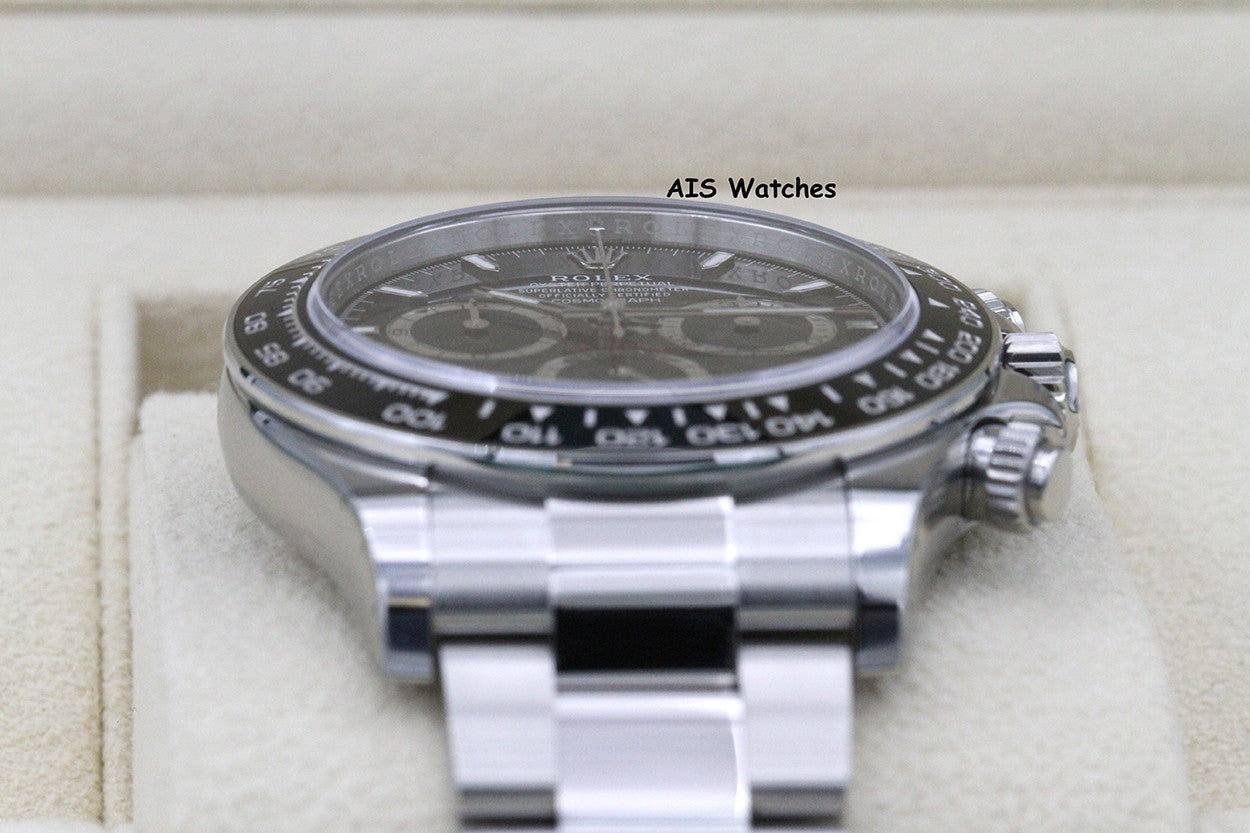 BNIB Rolex Cosmograph Ceramic Daytona 126500 Black Dial Box & Papers