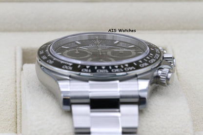 BNIB Rolex Cosmograph Ceramic Daytona 126500 Black Dial Box & Papers
