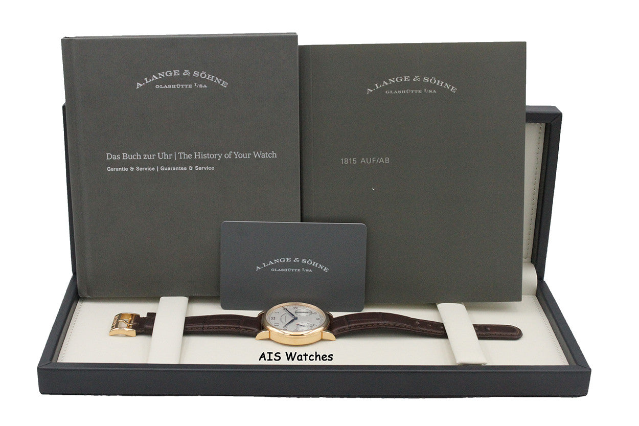 A. Lange & Sohne 1815 Up Down 234.032 18K Rose Gold 39MM Box & Papers