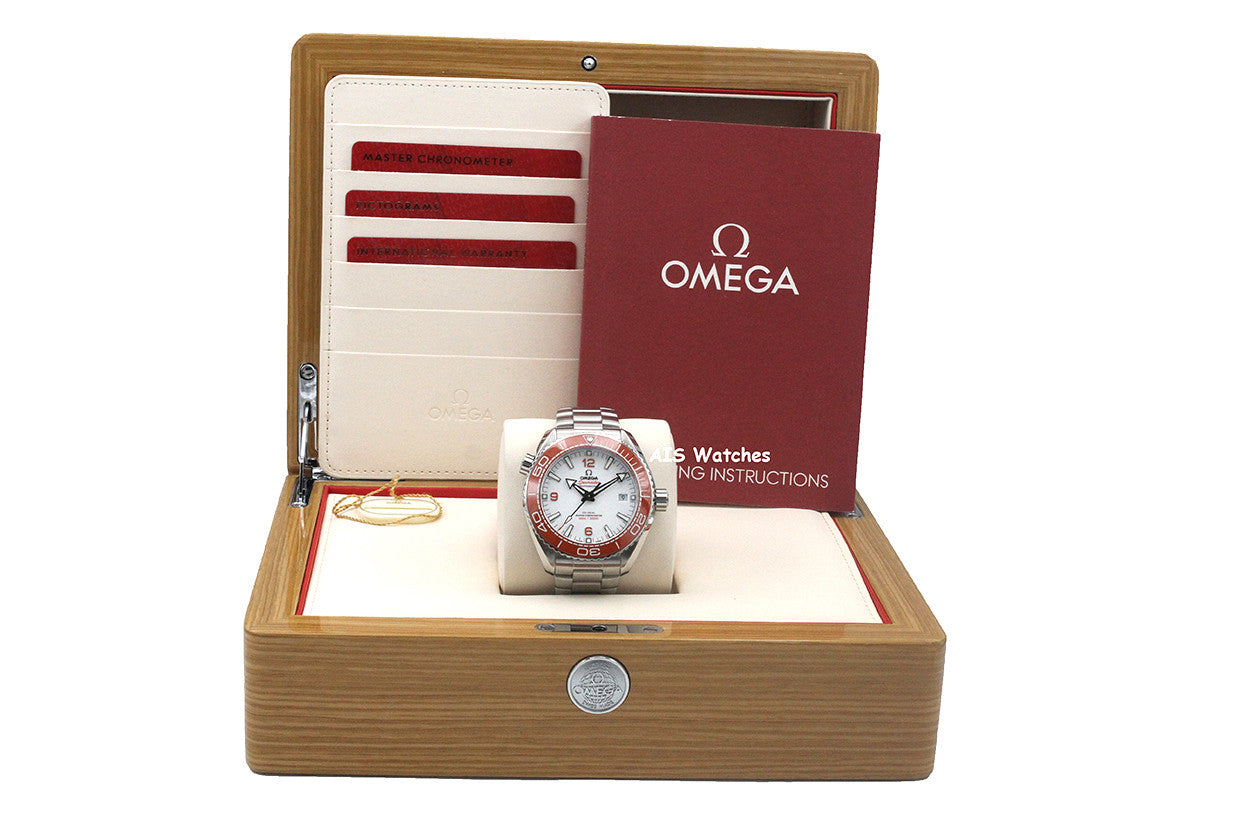 Omega Seamaster Planet Ocean 215.30.44.21.04.001 43.5MM Orange Bezel / White Dial BP