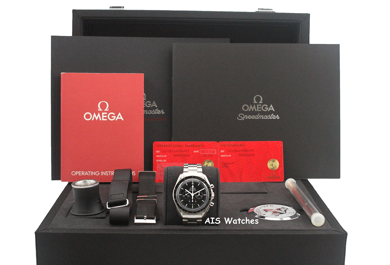 Omega SpeedMaster Moonwatch 311.30.42.30.01.005 Hesalite Crystal Box&Paper