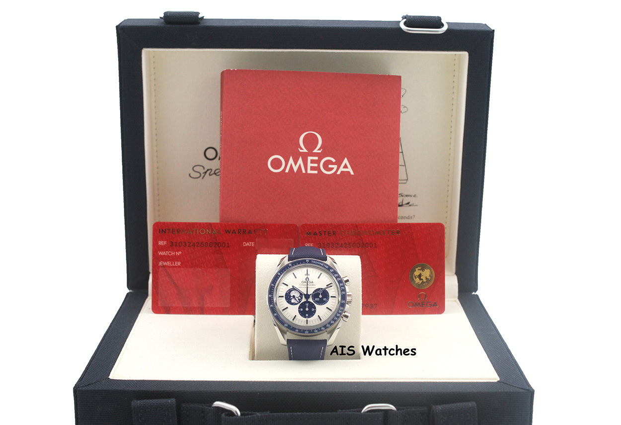 BNIB Omega SpeedMaster Moonwatch Apollo 13 Silver Snoopy 310.32.42.50.02.001 BP