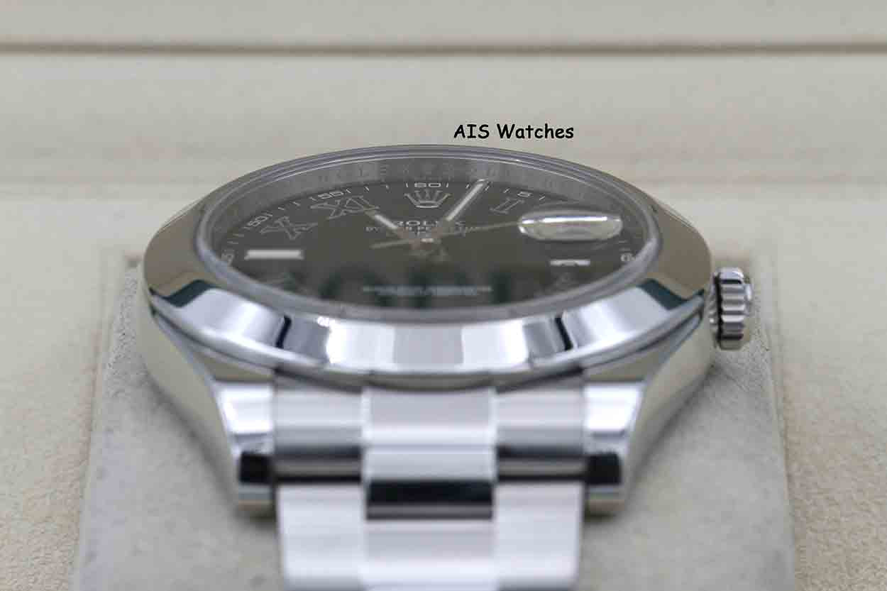 Rolex Datejust II 41MM 116300 Black Roman Dial Stainless Steel Box & Papers