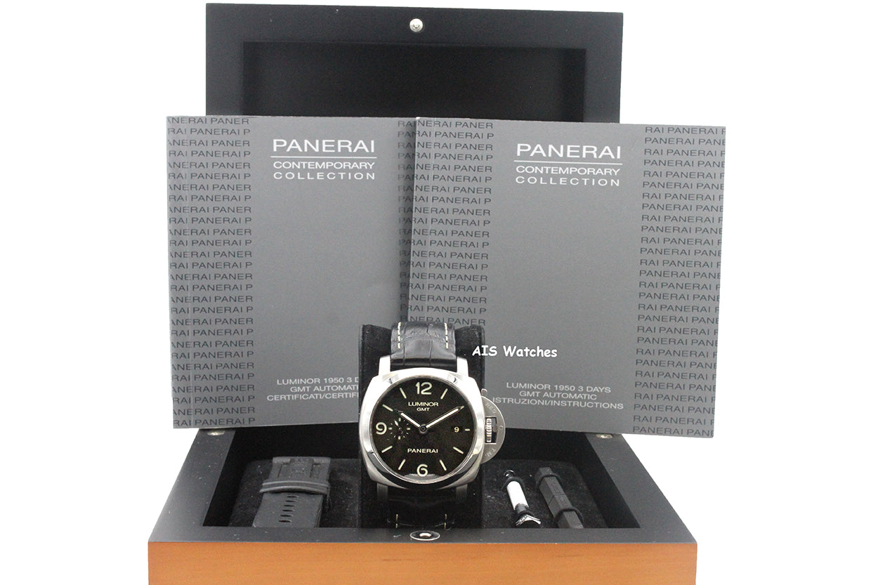 Panerai PAM 320 Luminor 1950 3 Days GMT Acciaio 44MM Box & Papers
