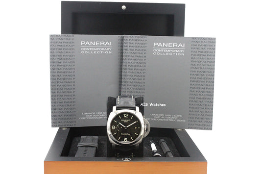 Panerai PAM 320 Luminor 1950 3 Days GMT Acciaio 44MM Box & Papers