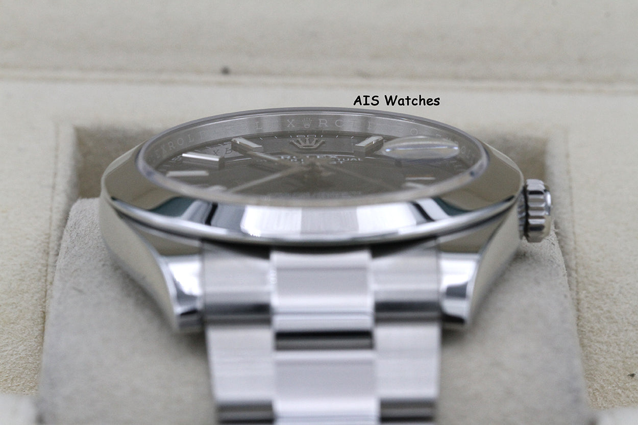 Rolex Datejust 41MM 126300 Blue Stick Dial Oyster Bracelet 2023 B&P