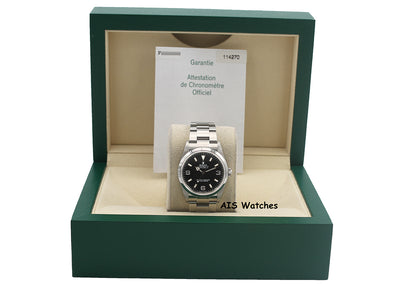 Rolex Explorer 114270 F Serial 36 MM with Papers