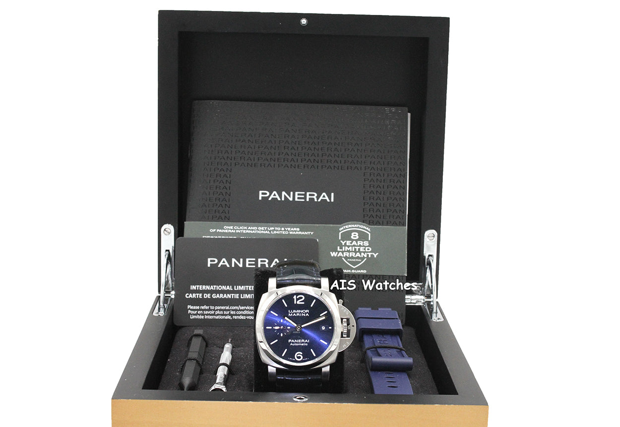 Panerai PAM 1393 Marina 1950 42 3 Days 42MM Blue Dial Box & Paper