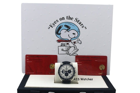BNIB Omega SpeedMaster Moonwatch Apollo 13 Silver Snoopy 310.32.42.50.02.001 BP