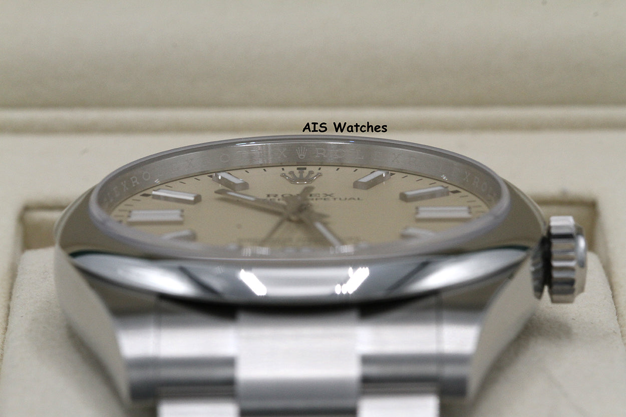 BNIB Rolex 134300 Oyster Perpetual 41 MM Beige Dial Box & Paper