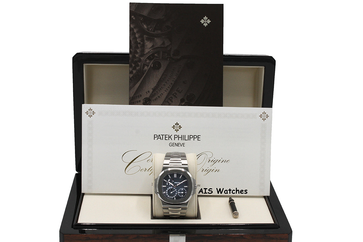 Patek Philippe Nautilus 5712/1A Blue Dial Stainless Steel Box & Papers