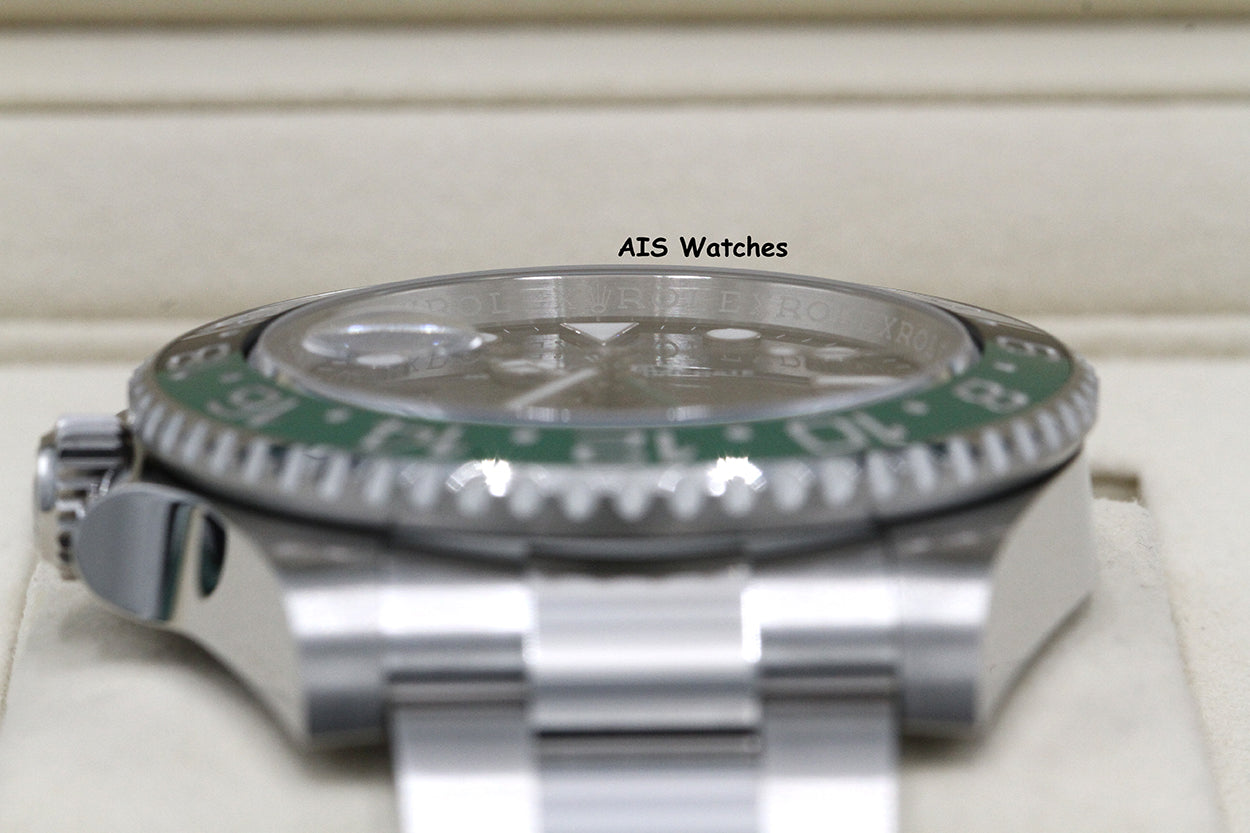 BNIB Rolex GMT Master II 126720VTNR Sprite Lefty Oyster Black / Green B&P