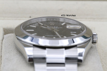 Rolex Datejust 41MM 126300 Black Stick Dial Oyster Bracelet 2021 B&P