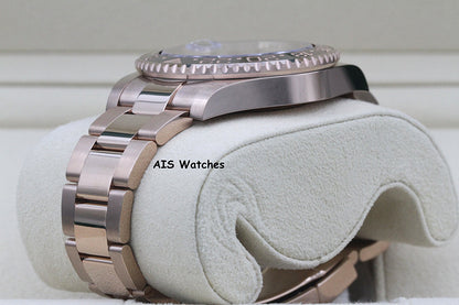 BNIB Rolex 126715 CHNR GMT Master II 18K Rose Gold RootBeer Ceramic Box & Paper