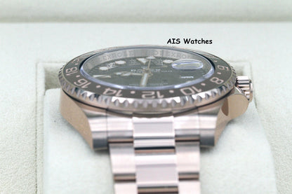 BNIB Rolex 126715 CHNR GMT Master II 18K Rose Gold RootBeer Ceramic Box & Paper