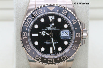 BNIB Rolex 126715 CHNR GMT Master II 18K Rose Gold RootBeer Ceramic Box & Paper