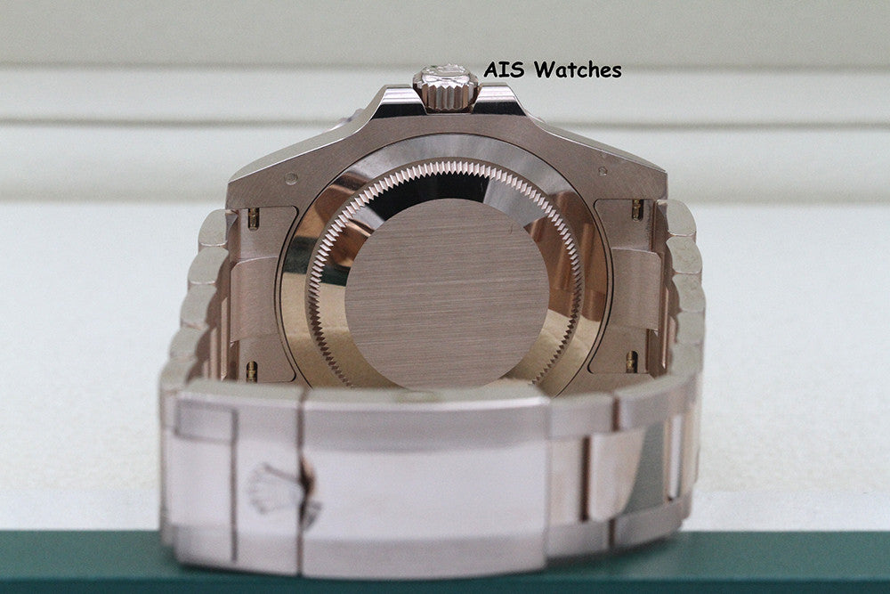 BNIB Rolex 126715 CHNR GMT Master II 18K Rose Gold RootBeer Ceramic Box & Paper