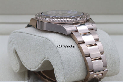 BNIB Rolex 126715 CHNR GMT Master II 18K Rose Gold RootBeer Ceramic Box & Paper
