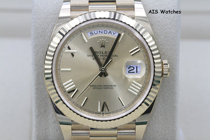 BNIB Rolex 228238 DayDate 40MM DD40 Yellow Gold Champagne Roman Dial