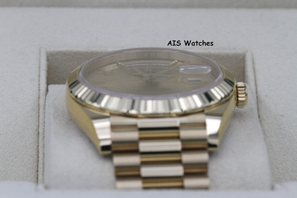 BNIB Rolex 228238 DayDate 40MM DD40 Yellow Gold Champagne Roman Dial