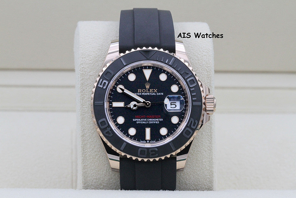 BNIB Rolex Yachtmaster 126655 Everose Gold 40MM OysterFlex Strap Box & Paper