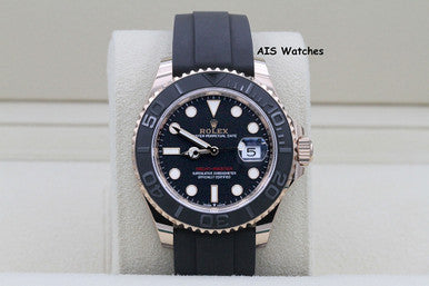 BNIB Rolex Yachtmaster 126655 Everose Gold 40MM OysterFlex Strap Box & Paper