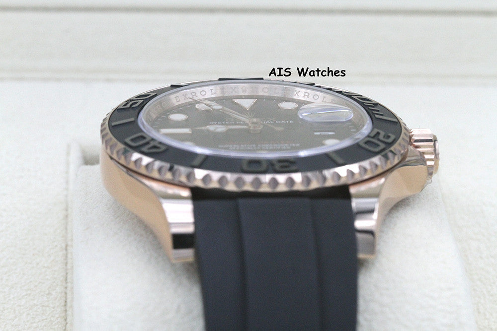 BNIB Rolex Yachtmaster 126655 Everose Gold 40MM OysterFlex Strap Box & Paper