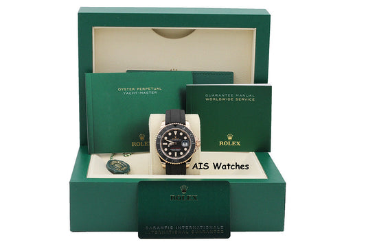 BNIB Rolex Yachtmaster 126655 Everose Gold 40MM OysterFlex Strap Box & Paper