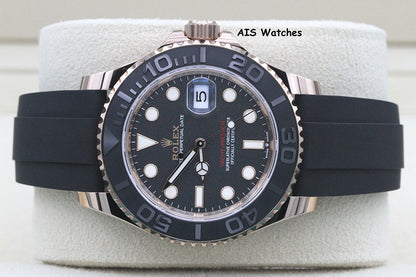 BNIB Rolex Yachtmaster 126655 Everose Gold 40MM OysterFlex Strap Box & Paper