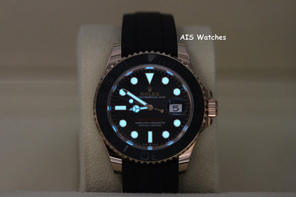 BNIB Rolex Yachtmaster 126655 Everose Gold 40MM OysterFlex Strap Box & Paper
