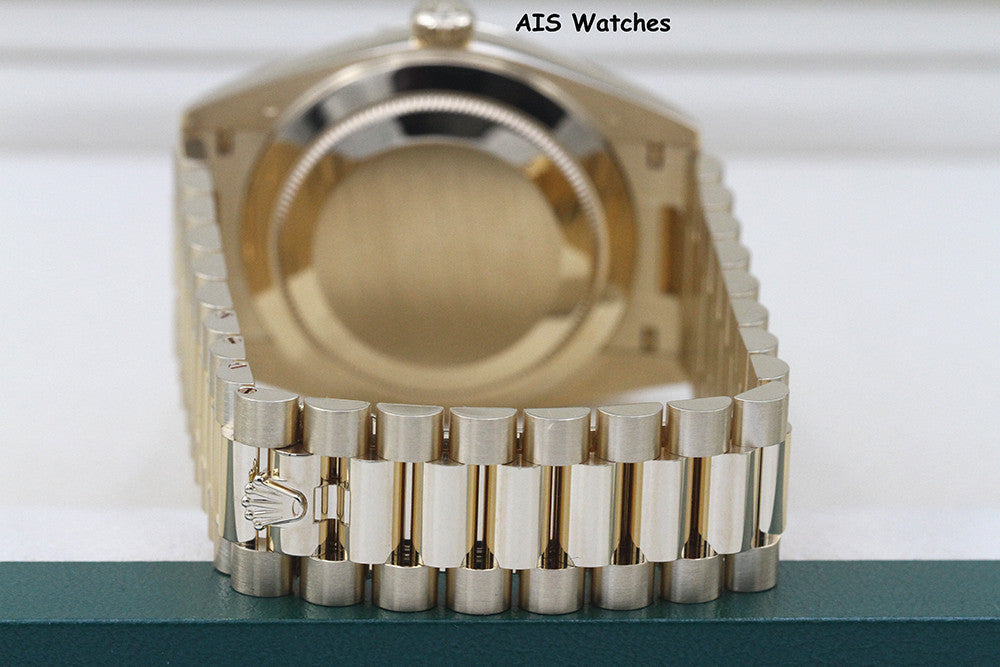BNIB Rolex 228238 DayDate 40MM DD40 Yellow Gold Silver Roman Dial