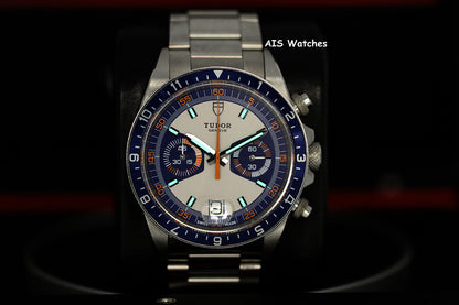 Tudor 70330B Heritage Chrono Blue Stainless Steel 42MM Box & Papers